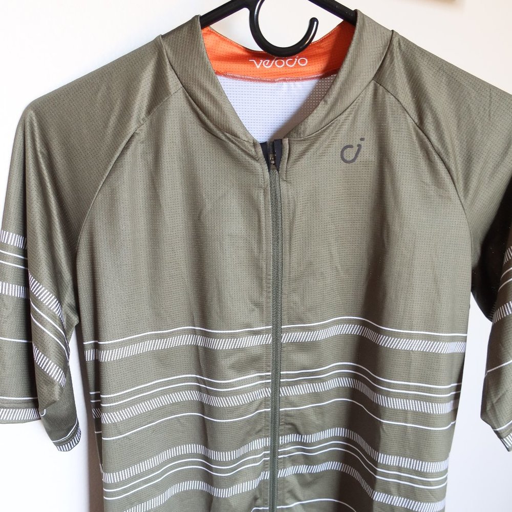 VELOCIO striped cycling jersey **brand new**